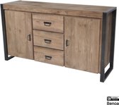 Dressoir industrieel | fugees | Mangohout | Mango | naturel | 160 x 45 x 90(h) cm