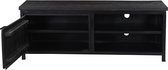 Tv meubel limitless | black | mangohout | 140 x 40 x 52 (h) cm