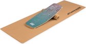 BoarderKING Indoor board Curved - balance board - balanstrainer - esdoornhout & kurk - 29 x 15 x 83 cm (BxHxD)