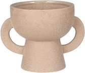 Vaas MIA | aardewerk - beige - wit