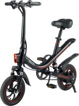 OUXI-V1 PRO - E-Bike - Elektrische Fiets - vouwfiets-met Lithuim-ion accu 7.8ah- 250W motor (Zwart)