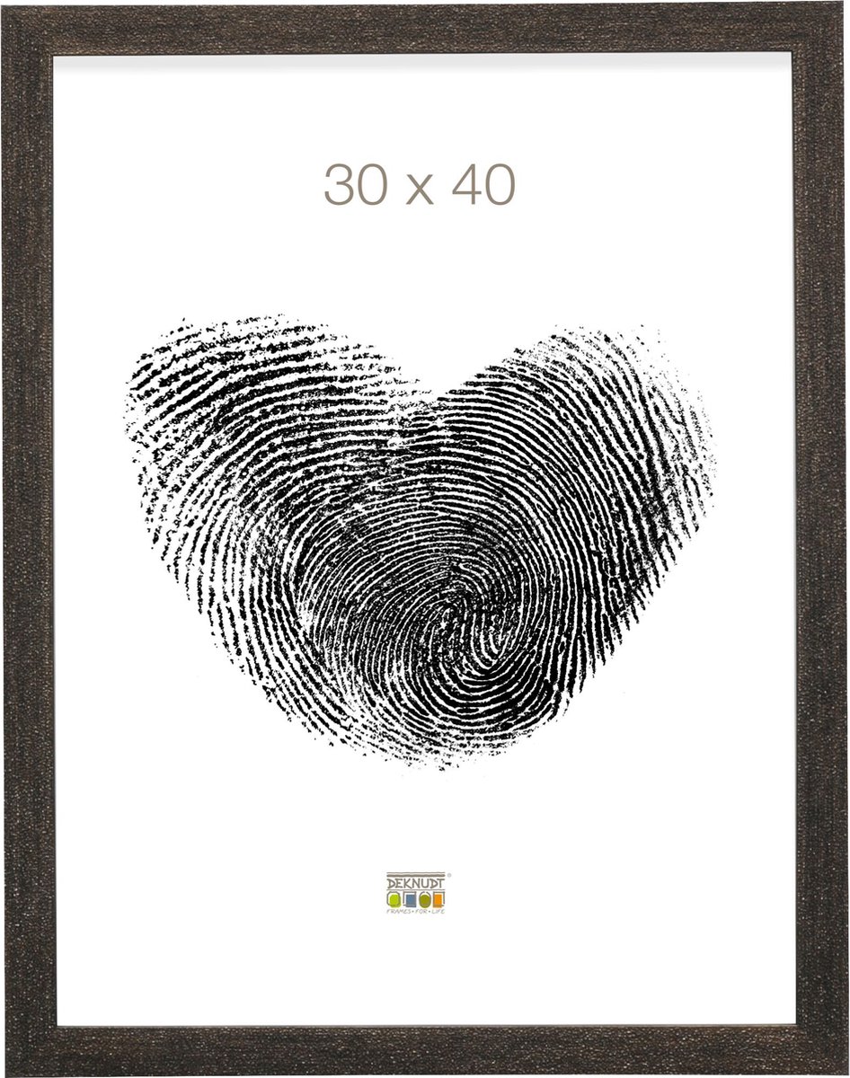 Deknudt Frames Fotolijst - Bruin glittereffect - S41VG2-Foto: 30x40 cm