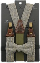 Sir Redman - bretels combi pack - Christian Tweed - beige / donkergrijs / groen / oker