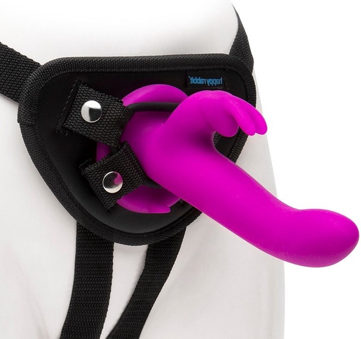 Goedkoopste Strap-on-me Happyrabbit harnas met dildo 18.2cm