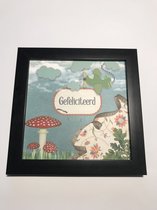 Tekstbord / Wandbord / Gefeliciteerd / Verjaardag / Cadeau / Woondecoratie / Fotolijst