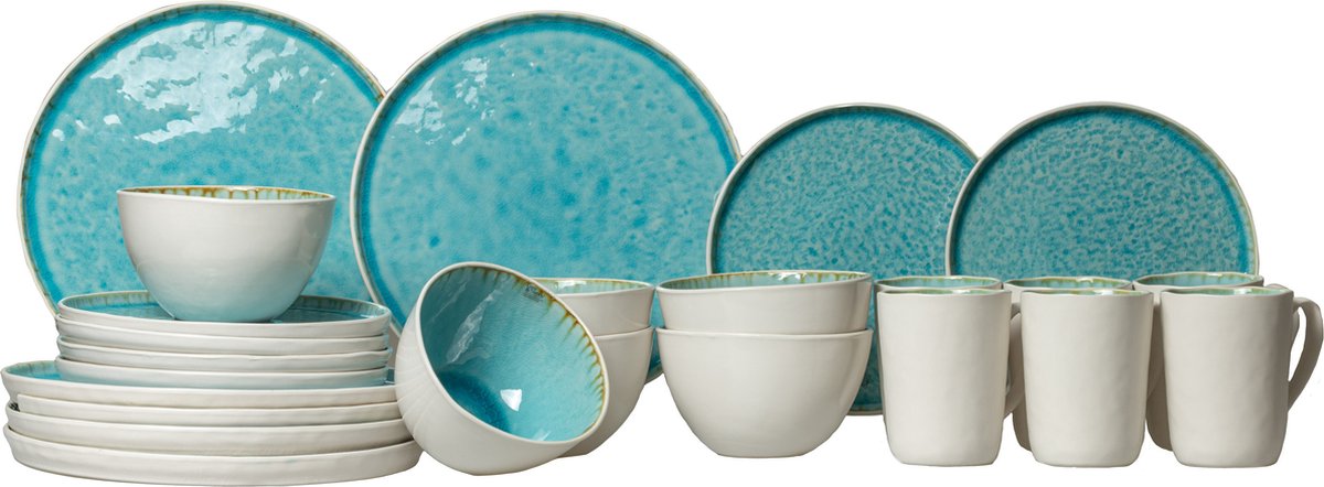 Cosy & Trendy Serviesset Laguna Azzurro 24-Delig