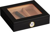 Cohiba Sigarendoos - Luxe Humidor - Sigaren Doosje Hoge Kwaliteit - Zwart - 30 Sigaren