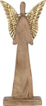 Decoratie Engel 20*5*45 cm Bruin Hout Decoratief Figuur Decoratieve Accessoires Woonaccessoires