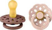 BiBS - Boheme Pacifier - Stage 2 Fopspeen - 2 stuks - Woodchuck / Blush