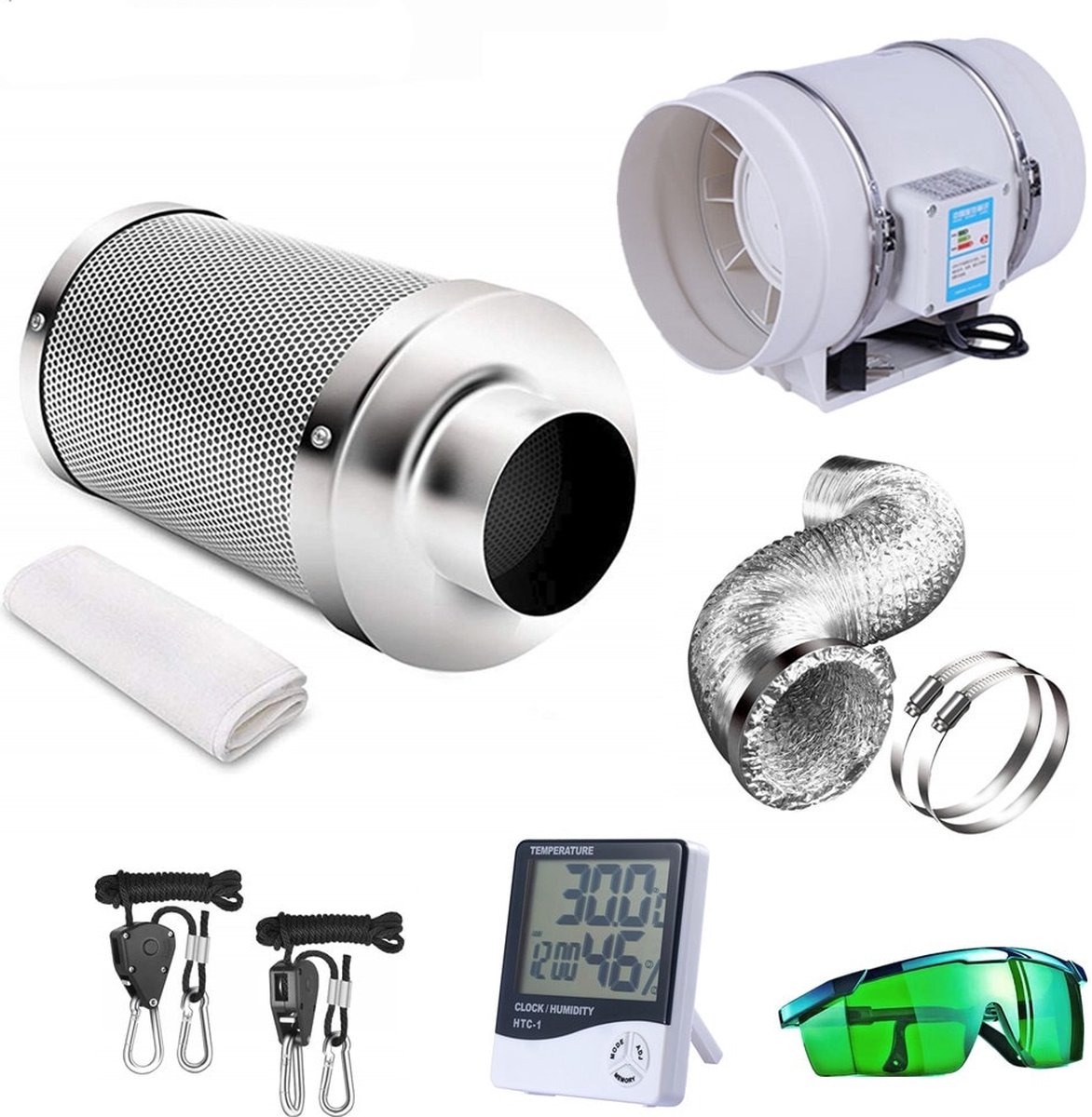 Complete kweekset met LED-lampen Complete kweekset met LED-lampen