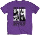 The Beatles Heren Tshirt -XL- 3 Savile Row Paars