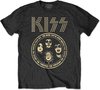 Kiss Tshirt Homme -2XL- Band Circle Zwart