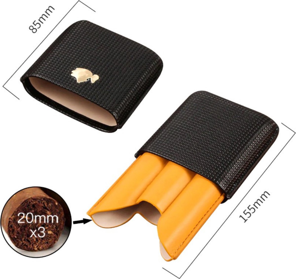 Cohiba Sigarendoos Luxe Humidor Sigaren Doosje Hoge Kwaliteit 3