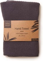 Wild & Stone - Handdoek biologisch katoen - 40 cm x 65 cm - Grijs