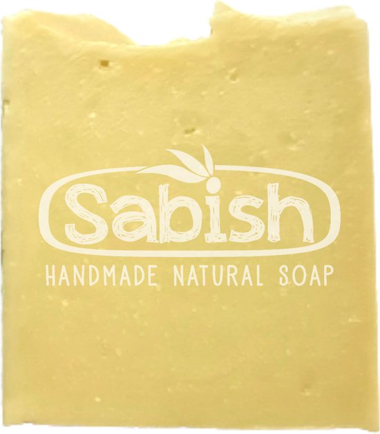 Sabish Naturals Hydrating Shower Soap - Hammam Spa - 100 gram (1 stuk) - Handgemaakt - 100% Natuurlijk - Vegan - Dierproefvrij - Plasticvrij - Voor Handen, Gezicht, Lichaam en Haar