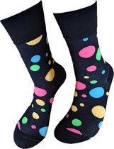 Verjaardag cadeau - Grappige sokken - Neon Stippen sokken - Leuke sokken - Vrolijke sokken – Valentijn Cadeau - Luckyday Socks - Cadeau sokken - Socks waar je Happy van wordt – Maa