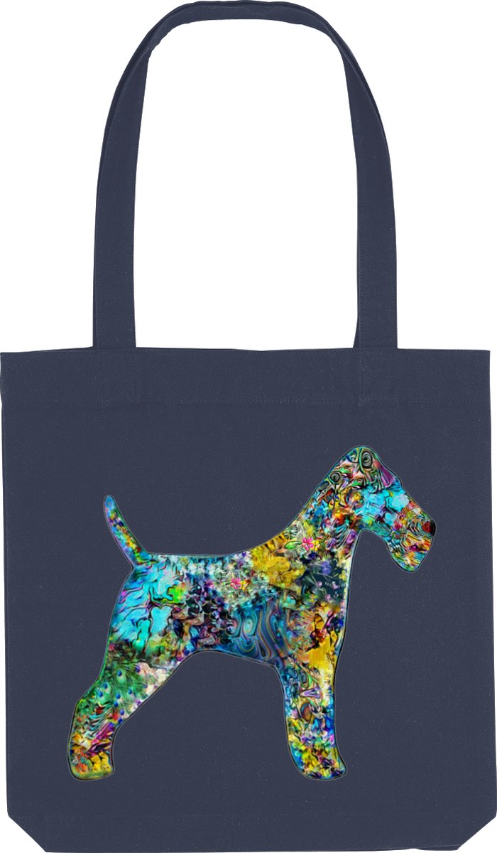 OddityPieces - The ODD Bags - tas - blauw - Fox Terrier - honden