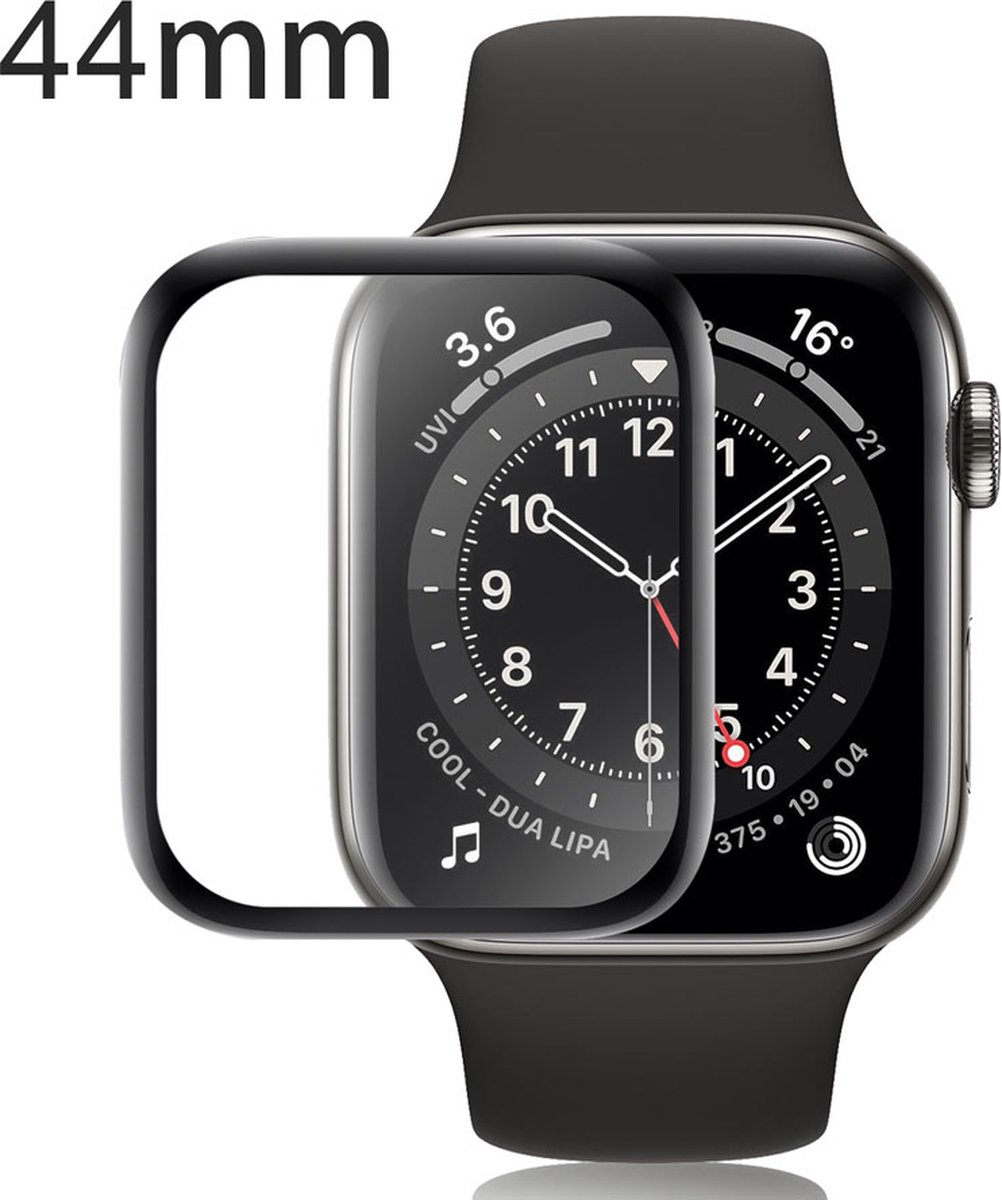 KELERINO. Screenprotector geschikt voor Apple Watch 4/5/6/SE - 44mm - 3-pack
