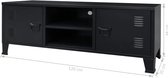 FURNIBELLA-Tv-meubel Lowboard tv-meubel in industriële stijl metaal