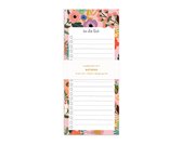 Fabooks - Floral set van 3 notitieblokken - takenlijst, boodschappenlijstje, notities - bureau notitieblok