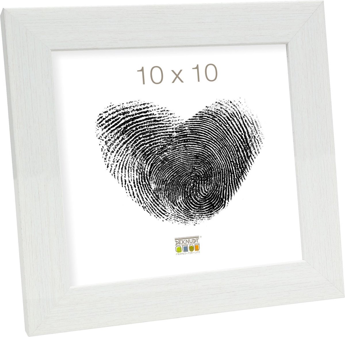 Deknudt Frames Fotolijst - Wit - S41VF1 - Voor foto: 10x10 cm