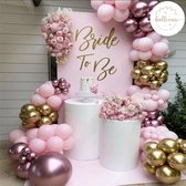 Balloonic Ballonnenboog – Bride to Be – Roze & Goud - Bruiloft – Vrijgezellenfeest – Ballonboog Feest Decoratie Versiering – Decoratiepakket – Ballonnen Verjaardag – Feestartikelen