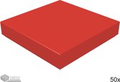 LEGO Tegel 2x2, 3068b Rood 50 stuks