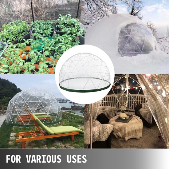 Tente Bulle Igloo Géodésique 12 Pieds – Claire, Pour Jardin – Neuve Sous Emballage
