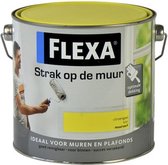 Flexa Strak op de muur Muurverf - Mat - 2,5 liter - Citroengeel