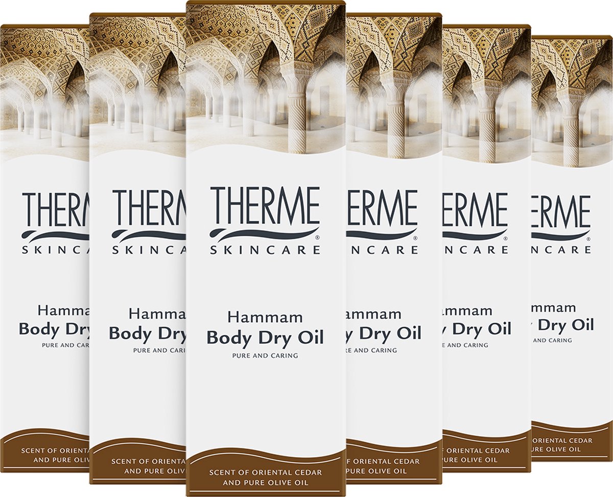 6x Therme Dry Oil Spray Hammam 125 ml