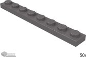 LEGO Plaat 1x8, 3460 Donker blauwgrijs 50 stuks