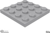LEGO Plaat 4x4, 3031 Licht blauwgrijs 50 stuks