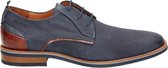 Van Lier 2218628 - Volwassenen Heren veterschoen - Kleur: Blauw - Maat: 44