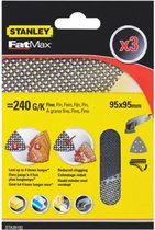 Stanley FatMax Schuurgaas Schuurpapier Multischuurmachine Driehoek Quickfit | 3 stuks | 240gr