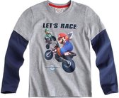 T-Shirt Super Mario grijs maat 116