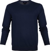 Profuomo - Pullover O-Hals Navy - M - Regular-fit