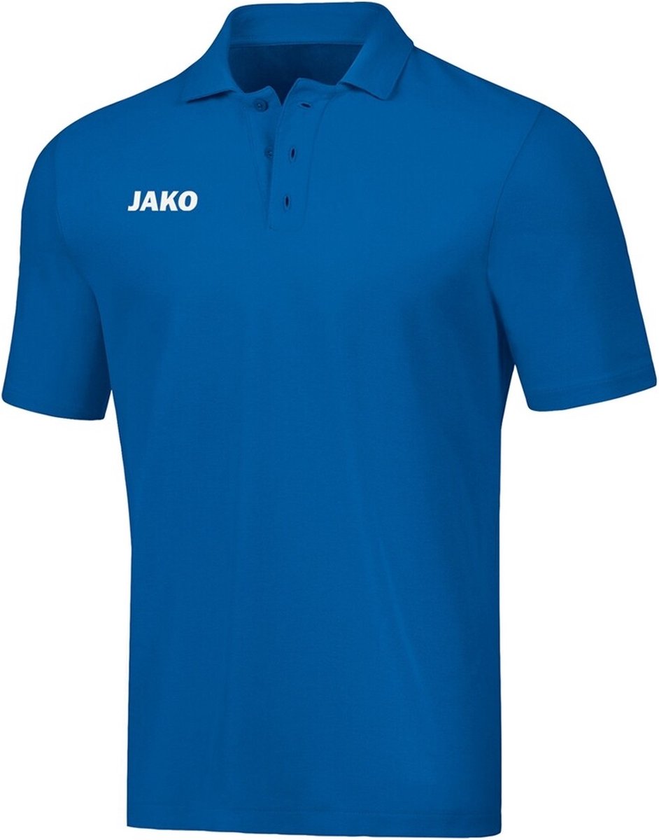 Jako Base Polo Kind Royal Blauw Maat 152
