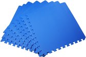 HOMdotCOM Puzzelmat speelmat EVA 8-delig blauw