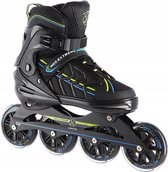 Nils Extreme - speed - Inline skates - zwart/lime Maat: 35-38 verstelbaar - ABEC7 lagers.