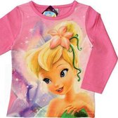 Disney Fairies - Meisjes Kleding - Longsleeve - Roze - Tinkerbell - T-shirt met lange mouwen - Maat 128