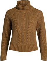 Object Trui Objgreene L/s Knit Pullover 116 23036367 Sepia Dames Maat - M