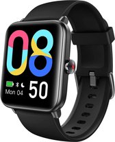 Lintelek Premium Smartwatch Dames en Heren - Watch Geschikt voor Apple, Samsung, IOS en Android - GT01 - Sporthorloge - Zwart - Vaderdag Cadeau