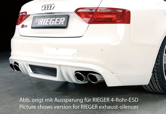 RIEGER - PERFORMANCE REAR DIFFUSER - AUDI A5 / S5 SPORTBACK - PRIMER | bol