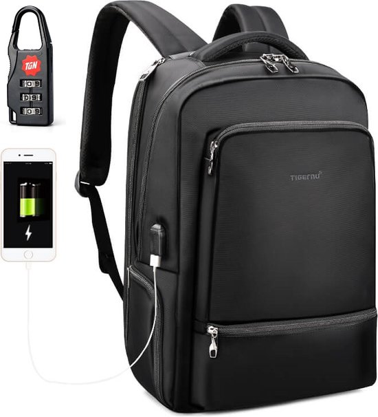 Tigernu Pro - sac à dos pour ordinateur portable - sac à dos antivol - sac  à dos homme... | bol.