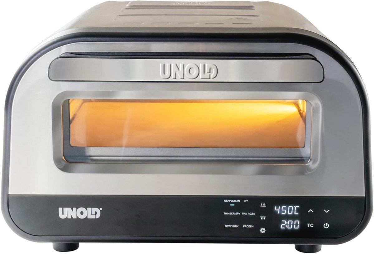 Elektrische Pizza Oven tot 400 °C - Inclusief Pizzasteen, Energiebesparend