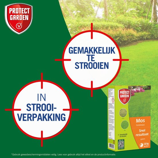 Protect Garden Fertimoss, 2,8 kg - Mos Bestrijdingsmiddel in Gazon - Strooikorrels - Gemakkelijk te Strooien - Snel Resultaat - Voldoende voor 35 m² — afbeelding 4