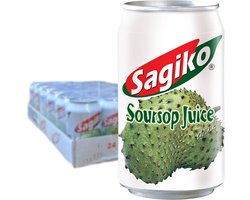 SAGIKO Soursop drank - verfrissende zuurzak sap met tropische zoetheid - 24 x 320 ML