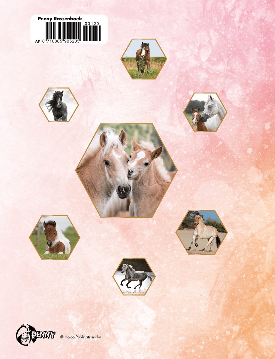 Penny Rassenboek Deel 1 - Paarden boeken - Paardenboek - Rassenboek - Paarden - Paarden Spullen - Leesboek Paarden - Paard - Pony - Veulen - Vakantieboek - back cover
