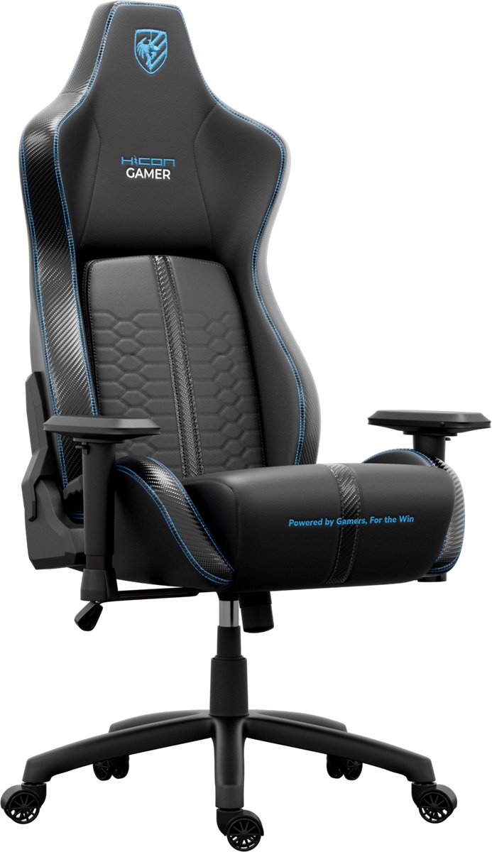 HICON Luxe premium Bureaustoel – Ergonomische bureaustoel – Luxe directiestoel – Premium comfort Pulse Series - Havoc - Blauw Blauw Pulse
