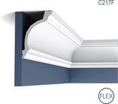 Corniche Moulure Cimaise Orac Decor C217F LUXXUS flexible Décoration de stuc Profil décoratif du mur 2 m